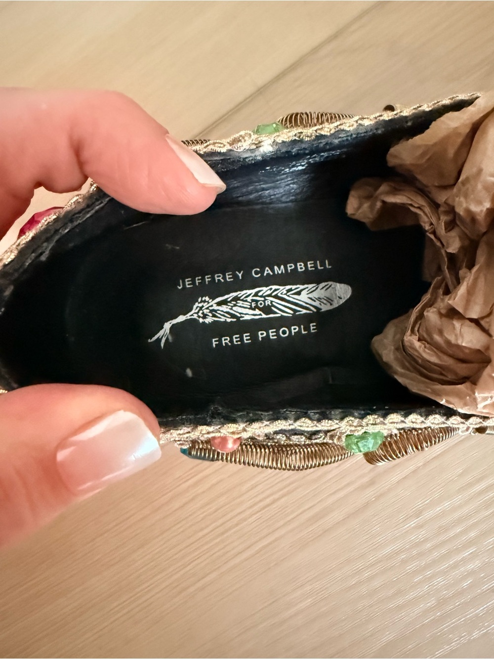 Jeffrey Campbell X Free People “Horatio” Embellished Loafers - Picture 3 of 5